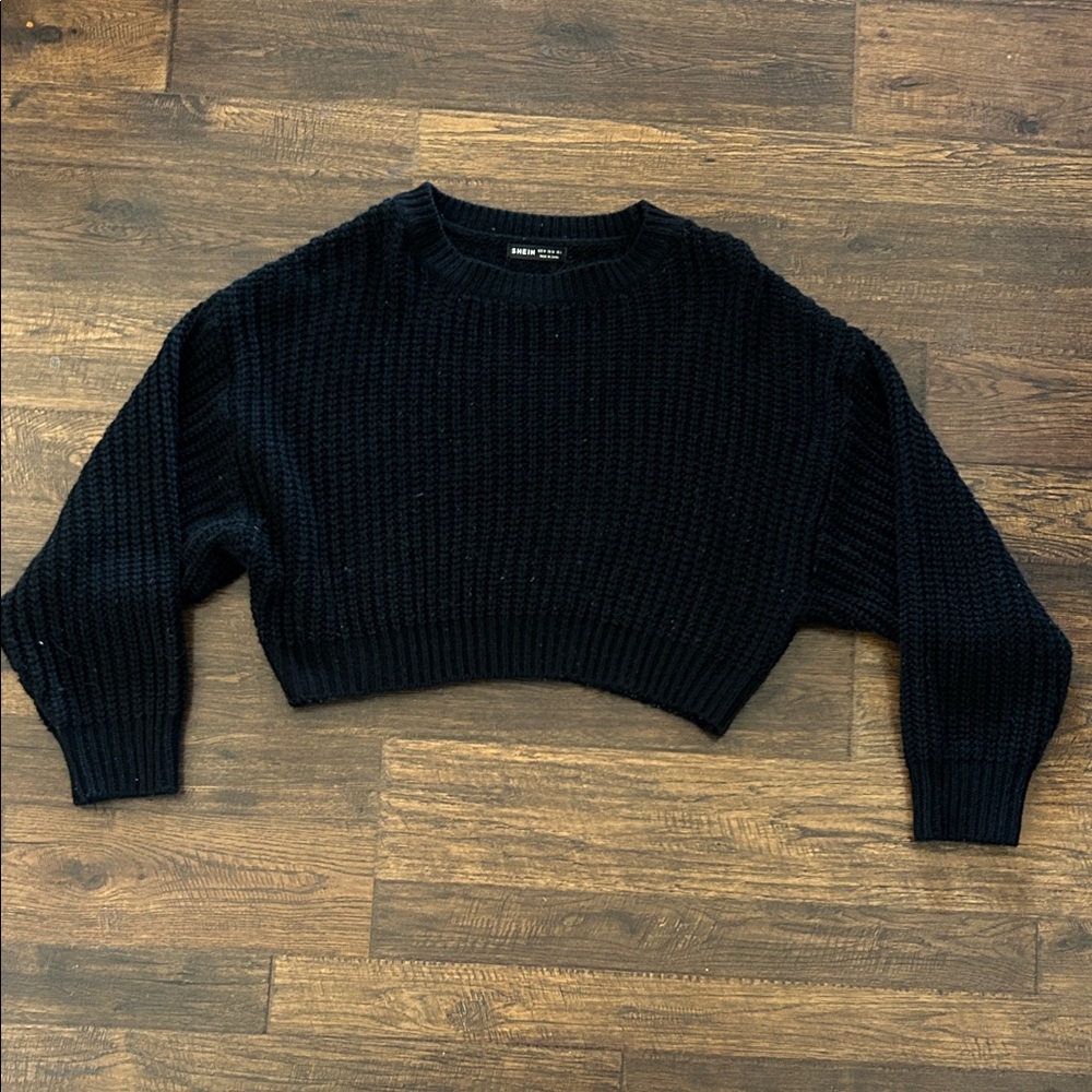 Cropped Knit Sweater